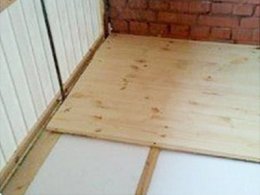 Утепление пола на лоджии: заключительный этап Укладываем фанеру