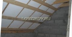 Утепление потолка с помощью пенопласта